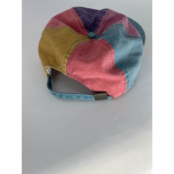 90s Colorblock Hat Adjustable Strapback Cap Multicolor - Picture 3 of 3